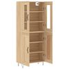 vidaXL Buffet haut Ch&ecirc;ne sonoma 69,5x34x180 cm Bois d'ing&eacute;nierie