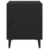 vidaXL Tables de chevet 2 pcs Noir Bois d'ingénierie