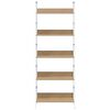 vidaXL Biblioth&egrave;que &agrave; 5 niveaux ch&ecirc;ne 60x27,6x158,5 cm bois ing&eacute;nierie
