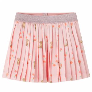 Jupe pliss&eacute;e enfants orange clair 104