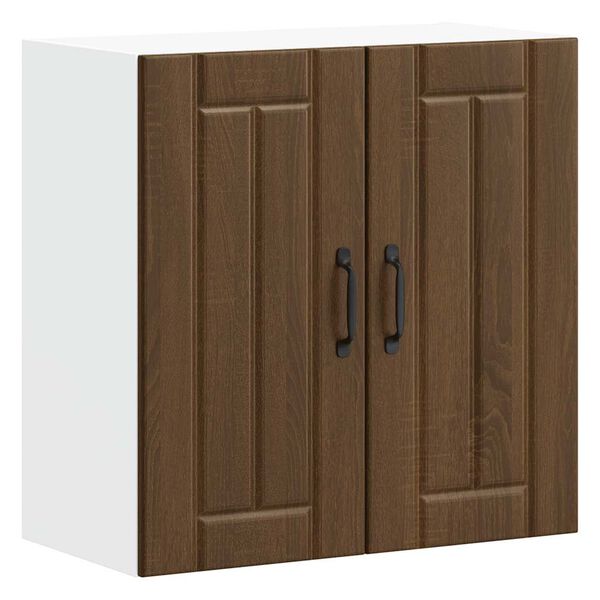 vidaXL Armoire murale de cuisine Lucca chêne marron bois ingénierie