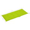 vidaXL Chaises de jardin lot de 2 et coussins vert vif Teck massif