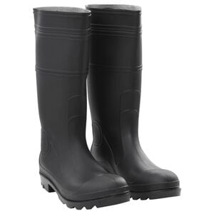 vidaXL Bottes de pluie noir taille 44 PVC