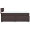 vidaXL Sommier &agrave; lattes de lit avec matelas Marron fonc&eacute; 90x190 cm