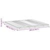 vidaXL Surmatelas Blanc 200 x 200 cm Tissu en Tricot