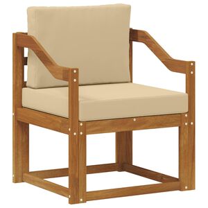 vidaXL Canap&eacute; d&rsquo;ext&eacute;rieur Bois d'acacia massif et polyester Naturel