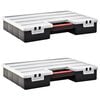 vidaXL Bo&icirc;tes d'assortiment 2 pcs 460x325x80 mm plastique