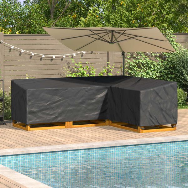 vidaXL Housse pour meubles Noir 260 x 210 x 80 cm Tissu Oxford 210D
