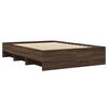 vidaXL Cadre de lit sans matelas ch&ecirc;ne marron 140x190 cm