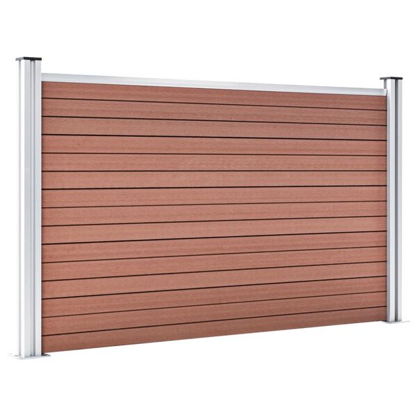 vidaXL Cl&ocirc;ture de jardin WPC 180x105 cm Marron