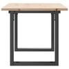vidaXL Table basse cadre en O 90x40x45 cm bois de pin massif et acier