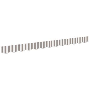 vidaXL Remplacement de lambrequin Gris clair et blanc 236 x 20 cm