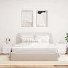 vidaXL Armoires de chevet et lumi&egrave;res LED 2pcs blanc bois d'ing&eacute;nierie