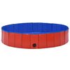 vidaXL Piscine pliable pour chiens Rouge 160x30 cm PVC