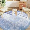 vidaXL Tapis d'ext&eacute;rieur ARAKIL bleu azur&eacute; &Oslash;200 cm PP