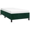 vidaXL Cadre de lit sans matelas vert fonc&eacute; 90x200 cm velours