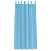 vidaXL Rideaux occultants avec anneaux 2 pcs Bleu clair 260 x 140 cm