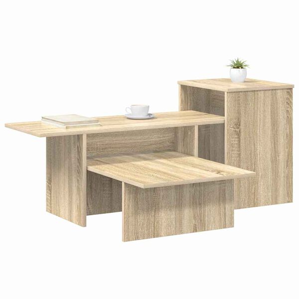 vidaXL Table console Ch&ecirc;ne Sonoma 91,5 x 35 x 38,5 cm