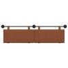 vidaXL T&ecirc;te de lit suspendue Uni Marron 190 x 55 x 5 cm PU antique
