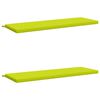 vidaXL Coussins de banc 2 pi&egrave;ces SOEST 2 pc 100 % polyester Vert vif.