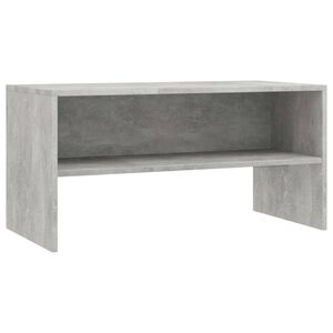 vidaXL Meuble TV Gris b&eacute;ton 80x40x40 cm Bois d'ing&eacute;nierie
