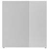vidaXL Meubles TV 2 pcs Blanc brillant 142,5x35x36,5cm Bois ingénierie