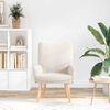 vidaXL fauteuil Cr&egrave;me 63 x 67 x 94 cm