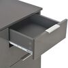 vidaXL Buffet Gris brillant 107x35x80,5 cm