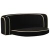 vidaXL Canapé pliable pour chien Noir 73x67x26 cm Coussin lavable