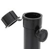 vidaXL Base de parasol pliable pour m&acirc;t &Oslash;38/48 mm noir brillant acier