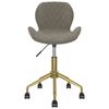 vidaXL Chaise pivotante de bureau Gris clair Velours