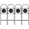vidaXL Marqueurs de dressage 4 pcs acier