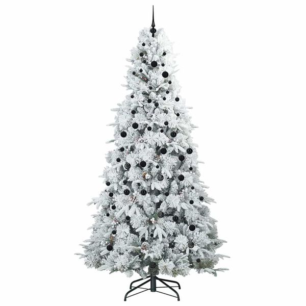 vidaXL Sapin de No&euml;l Artificiel &agrave; Branches Articul&eacute;es Blanc 240 cm