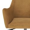 vidaXL Chaises pivotantes &agrave; manger lot de 6 Marron Velours