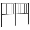 vidaXL T&ecirc;te de lit de remplacement m&eacute;tal noir 150 cm