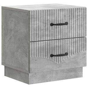 vidaXL Cabinet de chevet avec tiroir Gris b&eacute;ton 43 x 34,5 x 44,5 cm