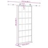 vidaXL Porte coulissante avec kit de quincaillerie 90x205 cm Verre ESG