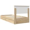 vidaXL Lit de Rangement Ch&ecirc;ne Sonoma 90 x 200 cm Bois d'ing&eacute;nierie