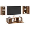 vidaXL Ensemble meuble TV 4 pcs Bois Ancien Bois d'ing&eacute;nierie