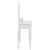 vidaXL Ensemble de coiffeuse avec tabouret Blanc 80x69x141cm Paulownia