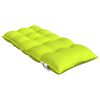 vidaXL Coussins de chaise &agrave; dossier bas lot de 4 vert vif