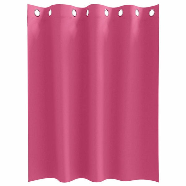 vidaXL Rideaux occultants avec anneaux 2 pcs Rose vif 140 x 140 cm