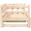 vidaXL Lit coulissant sans matelas 2x(80x200) cm Bois massif