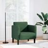 vidaXL Canap&eacute;-chaise accoudoirs vert fonc&eacute; 54 cm tissu velours c&ocirc;tel&eacute;