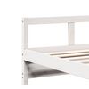 vidaXL Lit de jour avec matelas blanc 80x200 cm bois de pin massif
