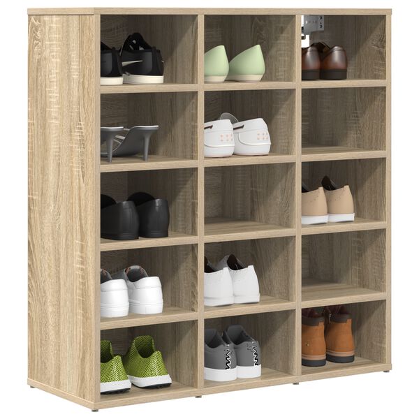 vidaXL Cabinet &agrave; chaussures Ch&ecirc;ne Sonoma 77,5 x 30 x 83,5 cm