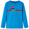 T-shirt enfants manches longues bleu cobalt 140