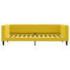 vidaXL Lit de repos sans matelas jaune 100x200 cm velours