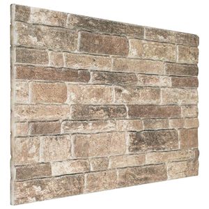 vidaXL Panneaux muraux 10 pc 100 x 50 cm Multicolore Mousse EPS
