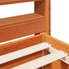 vidaXL Cadre de lit sans matelas cire marron 90x200 cm bois pin massif